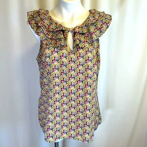 Liberty of London for Target floral top with ruffles. Like new